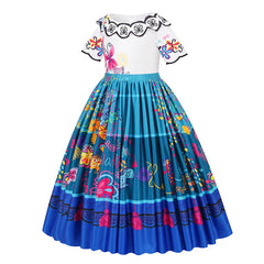 Girls Mirabel Encanto Cosplay Dress