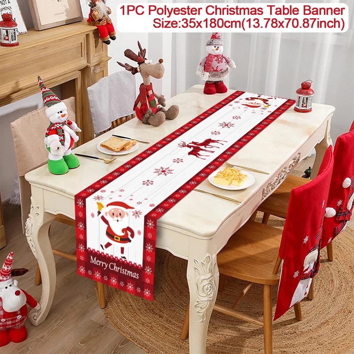 Christmas Decorative Table Runners, 12 Designs