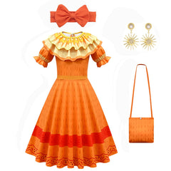 Girls' Dolores from Encanto Costume Dress