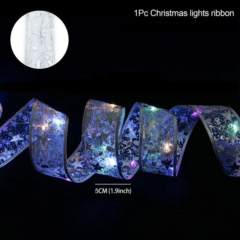 Christmas Ribbon Fairy Light String