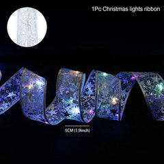 Christmas Ribbon Fairy Light String