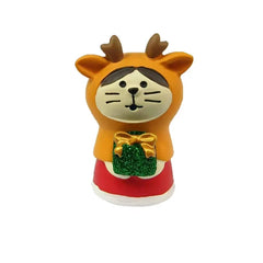 Christmas Resin Ornaments Home Scenes Trendy Toys Figurines Decorations ZAKKA Dolls Cats 2025 Small Ornaments