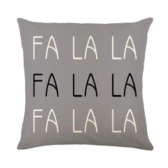 Linen Christmas Throw Pillow Cover, 18 × 18 in