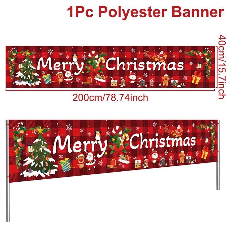 Merry Christmas Outdoor Banners, 44 Designs