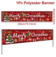 Merry Christmas Outdoor Banners, 44 Designs