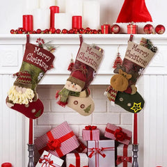 Santa, Snowman & Reindeer Christmas Stockings