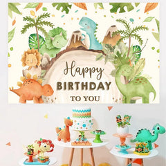 Dinosaur Party Backdrop Dinosaur Birthday Party Decorations Kids Boy Baby Shower Decor Jungle Safari Birthday Party Supplies