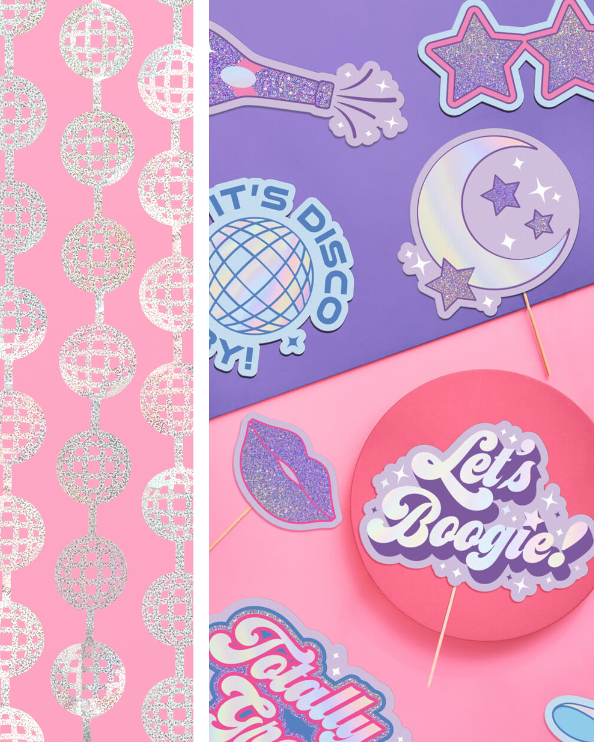 Disco Photo Pack - props + curtains