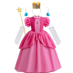 Girls Princess Peach Cosplay Dress