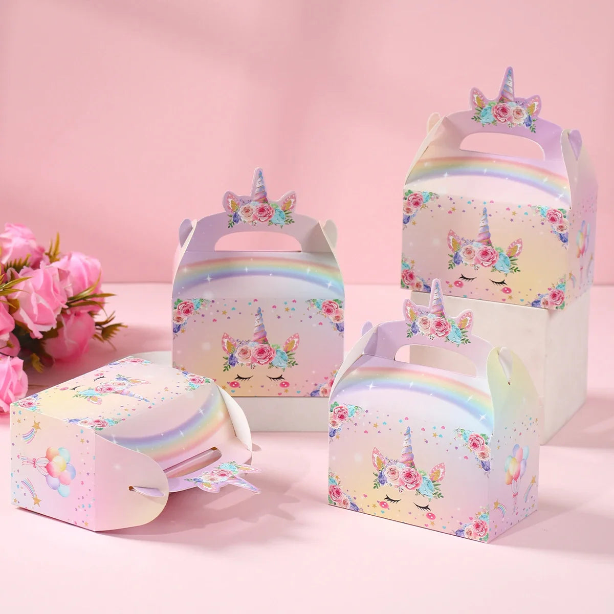 Unicorn Gift Boxes Birthday Party Decoration Kids Unicorn Party Favor Boxes Baby Shower Birthday Party Decorations Supplies