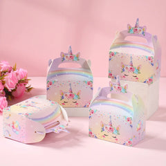 Unicorn Gift Boxes Birthday Party Decoration Kids Unicorn Party Favor Boxes Baby Shower Birthday Party Decorations Supplies