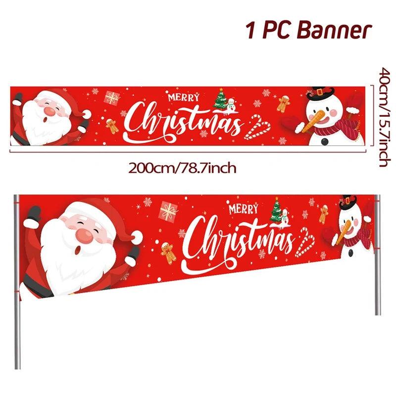 Merry Christmas Outdoor Banners, 44 Designs