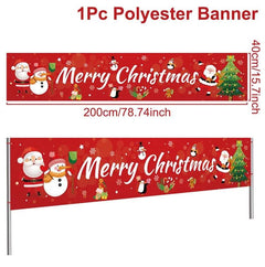 Merry Christmas Outdoor Banners, 44 Designs