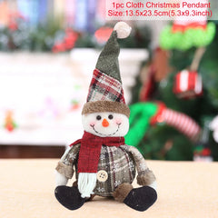 Santa Claus Doll Chirstmas Decorations Home 2025 Decor Table Elk Doll Christmas Ornaments Xmas Navidad Gifts Happy New Year 2026
