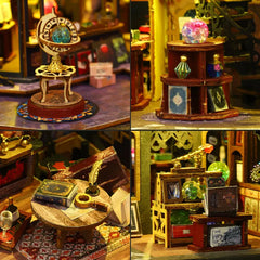 DIY Haunted House Model Kit - Halloween Gothic Horror Mansion Bookend Craft Set, Creative Gift for Adults & Teens