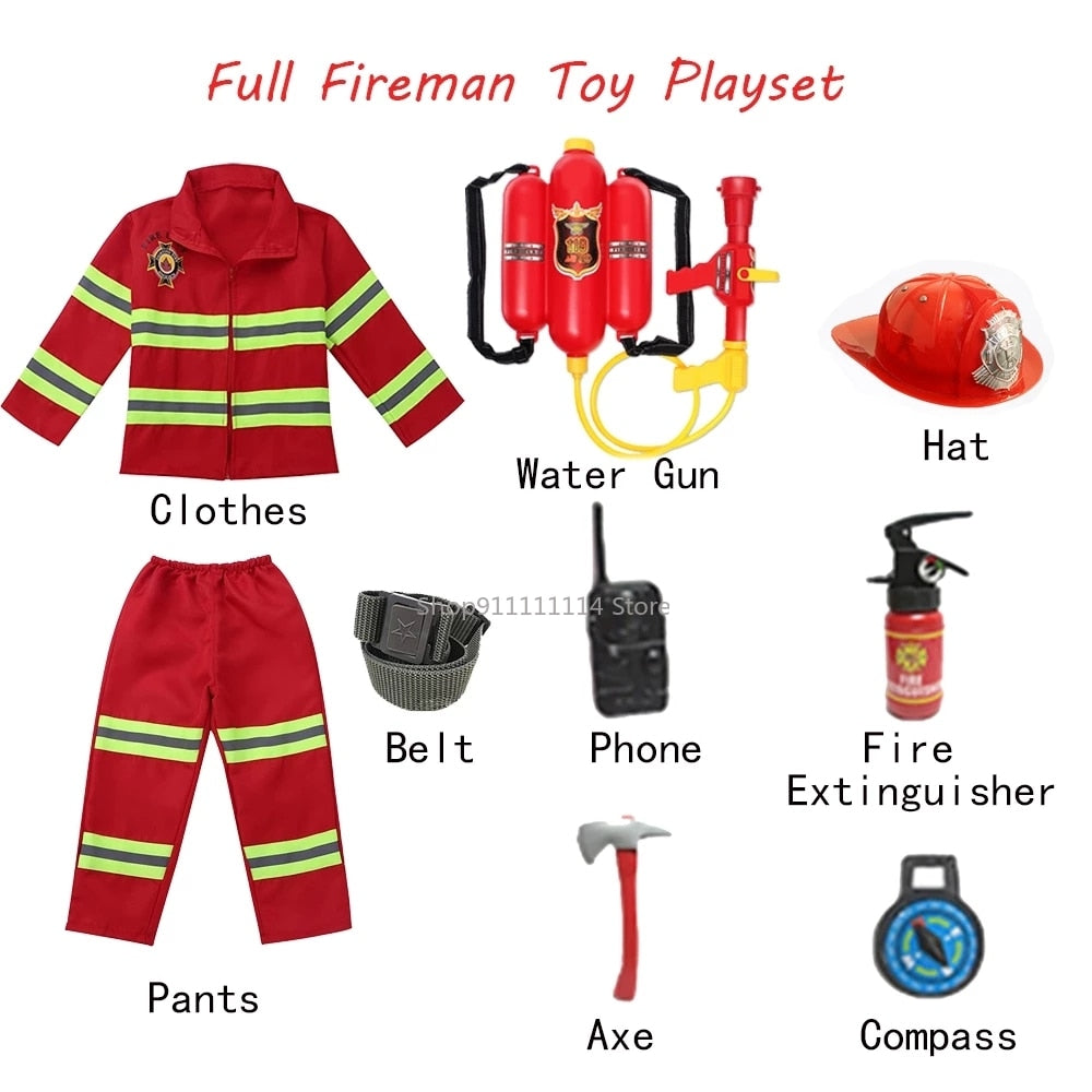 Kids' Firefighter Costume and Accessory Options