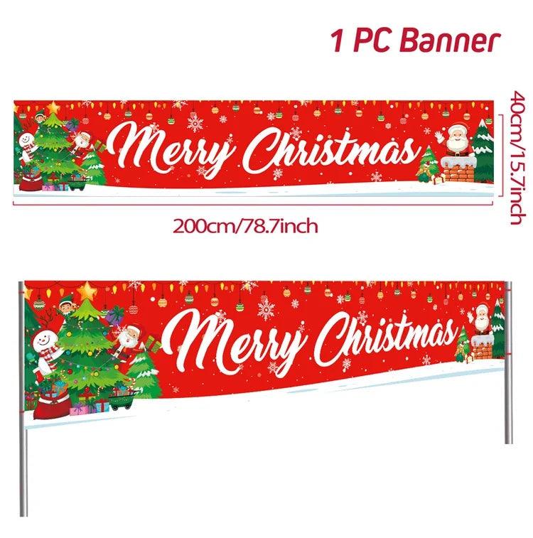 Merry Christmas Outdoor Banners, 44 Designs