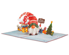 Santa Gnome Pop Up Card