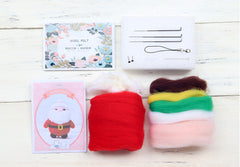 Santa Claus Needle Felting Kit by Wizardi F07N8-W11