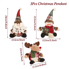 Santa Claus Doll Chirstmas Decorations Home 2025 Decor Table Elk Doll Christmas Ornaments Xmas Navidad Gifts Happy New Year 2026