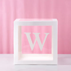 First Birthday Balloon Boxes For Party Decorations 1st Birthday Balloon Blocks Decor with ONE Letter Boy Girl Baby Shower Decor