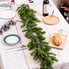 Christmas Pine Vine Garland with LED Decor
