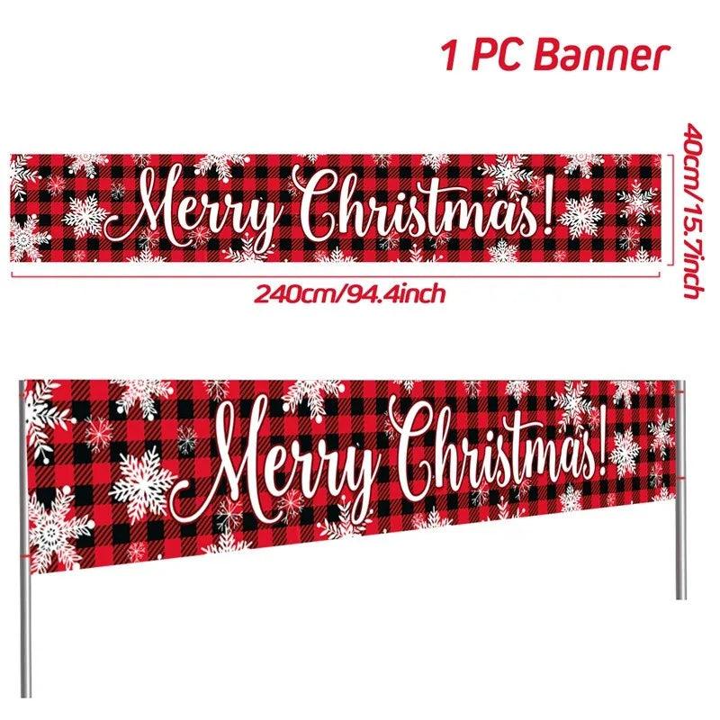 Merry Christmas Outdoor Banners, 44 Designs