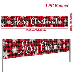 Merry Christmas Outdoor Banners, 44 Designs
