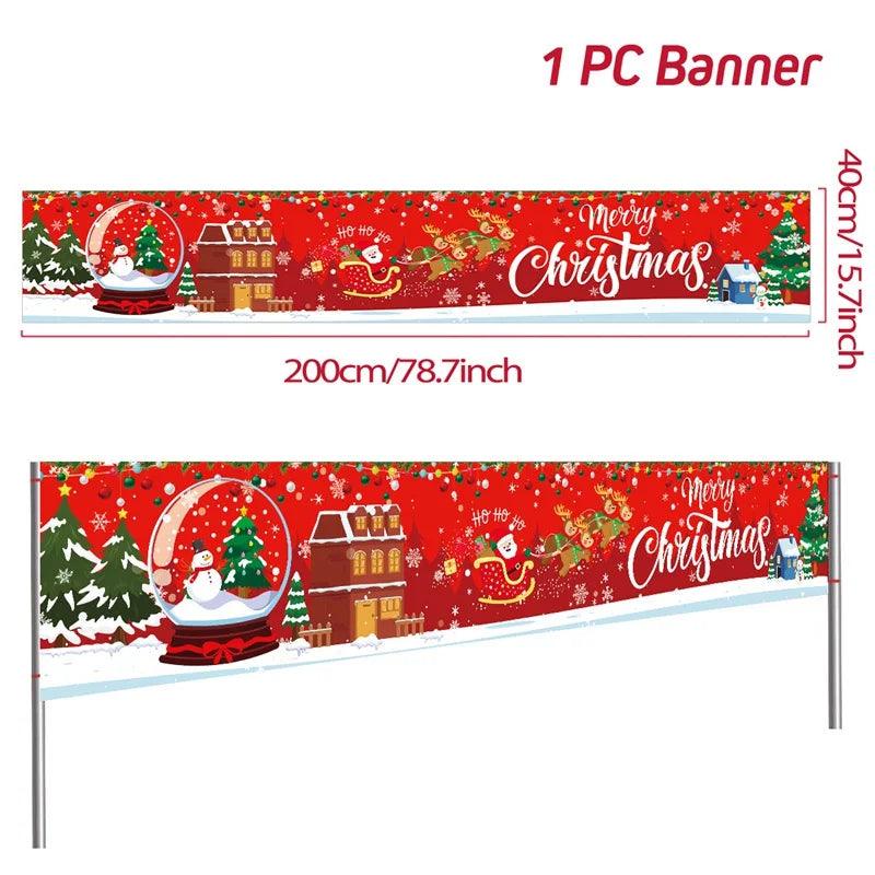 Merry Christmas Outdoor Banners, 44 Designs