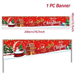 Merry Christmas Outdoor Banners, 44 Designs