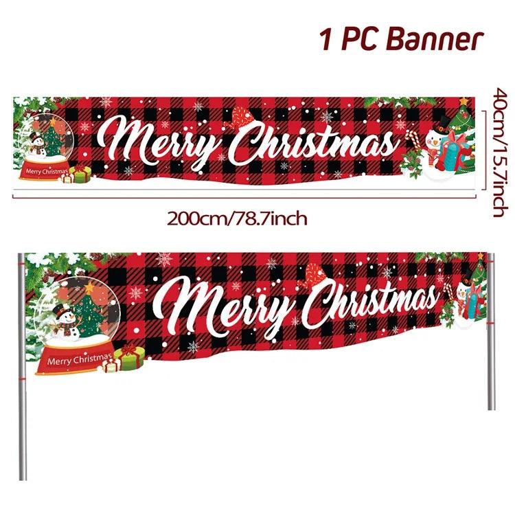 Merry Christmas Outdoor Banners, 44 Designs