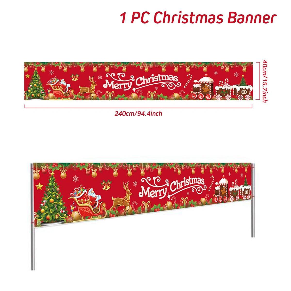 Merry Christmas Outdoor Banners, 44 Designs