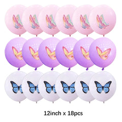 Butterfly Fairy Birthday Party Tableware Set – Pink Disposable Plates, Cups, Napkins & Tablecloth | Girls Party Decorations & Supplies