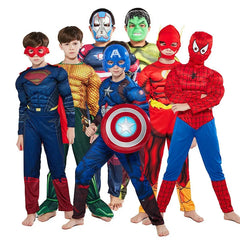 Superhero Cosplay Costume Options, Spider-Man, Captain America, Iron Man, Thor and Hulk