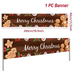 Merry Christmas Outdoor Banners, 44 Designs