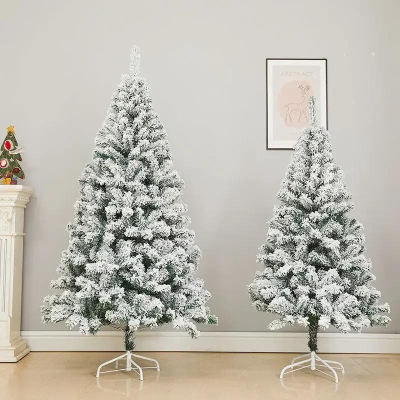 Snow-Flocked White Cedar Christmas Tree