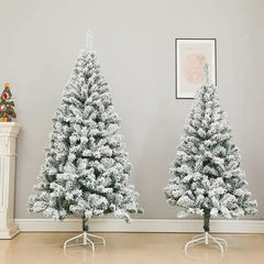 Snow-Flocked White Cedar Christmas Tree