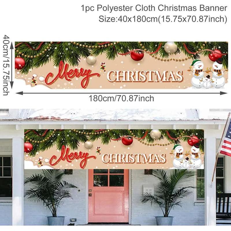 Merry Christmas Outdoor Banners, 44 Designs