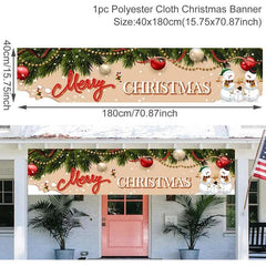 Merry Christmas Outdoor Banners, 44 Designs