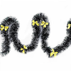 2 m Christmas Garland with Bow & Ball Designs