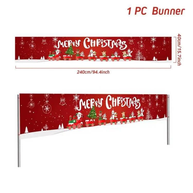 Merry Christmas Outdoor Banners, 44 Designs