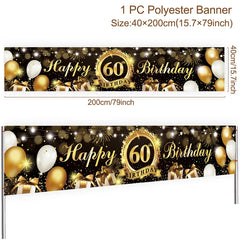 Happy Birthday Background 18 21 30 40 50 60 Birthday Party Decoration Birthday Banner Hanging Flag 30th Birthday Backdrop Decor