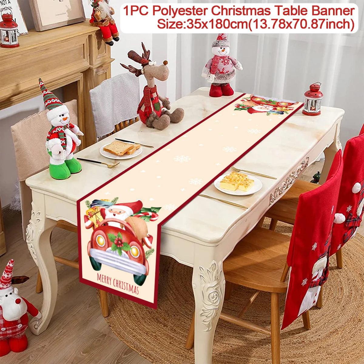 Christmas Decorative Table Runners, 12 Designs