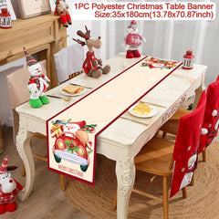 Christmas Decorative Table Runners, 12 Designs