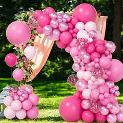 Pink Red Balloon Garland Arch Kit Happy Birthday Party Decoration Kids Wedding Birthday Balloon Latex Baloon Baby Shower Decor