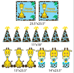 Giraffe Birthday Boy Yard Decorations