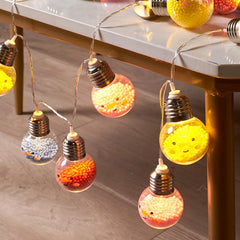 1PC 1.5M10LED Christmas Bulb Ball String Lights Smiling Christmas Tree Decorative Lamp Fairy Lights For Room Birthday Party