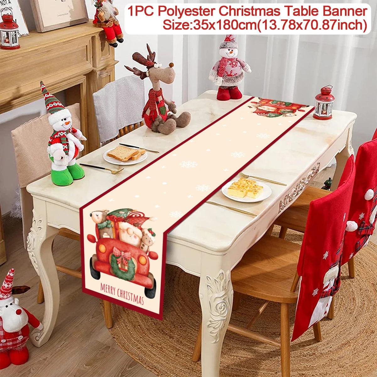 Christmas Decorative Table Runners, 12 Designs