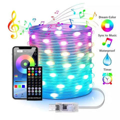 USB Bluetooth LED Christmas String Lights