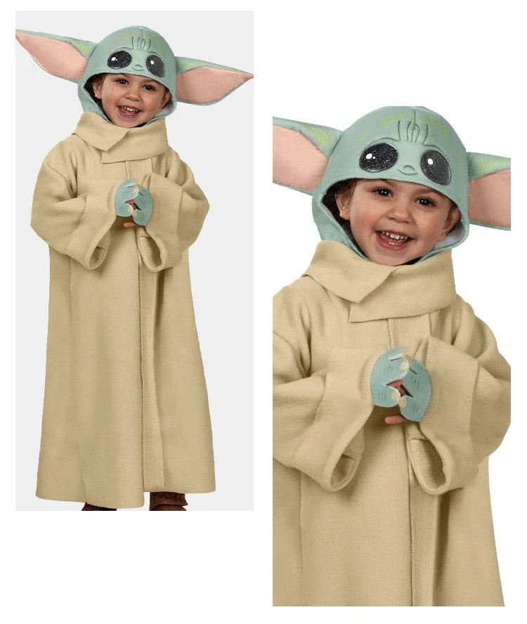 Baby Yoda-Inspired Halloween and Christmas Costume